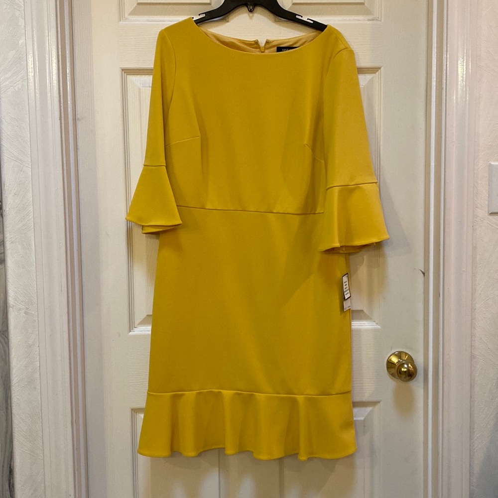 Nine West sunbeam yellow dress NWT